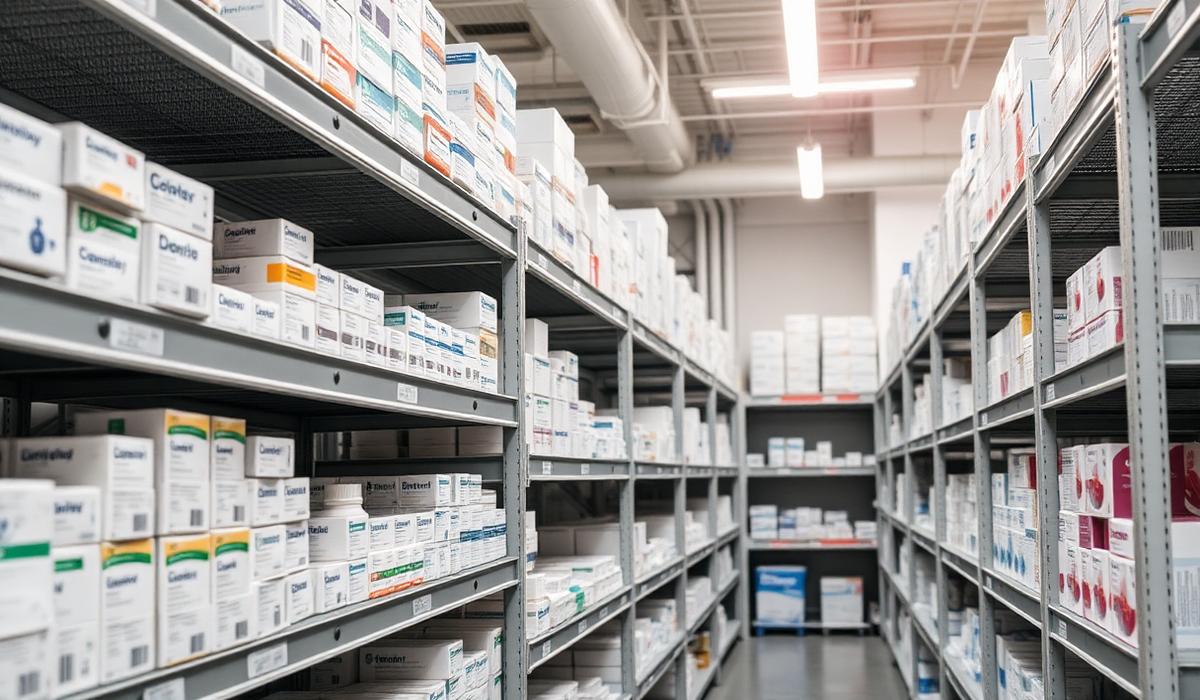 Organized pharmaceutical warehouse